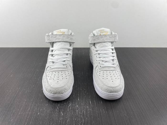 nike x l**is V*t*n air force 1 mid sneakers bsyf037b