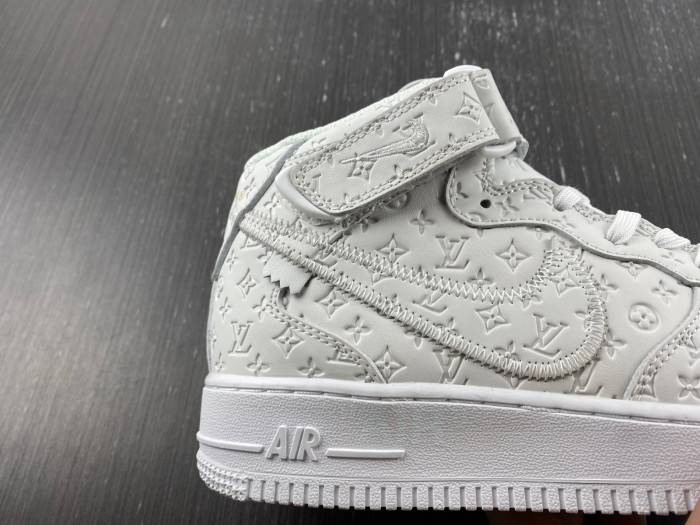 nike x l**is V*t*n air force 1 mid sneakers bsyf037b