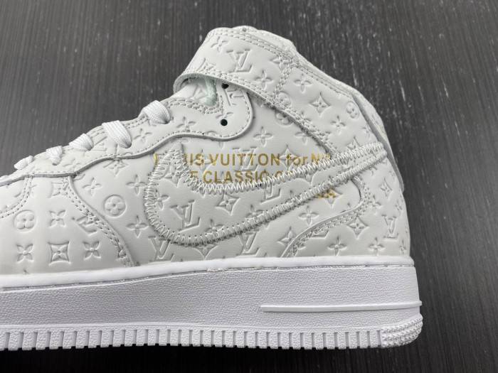 nike x l**is V*t*n air force 1 mid sneakers bsyf037b