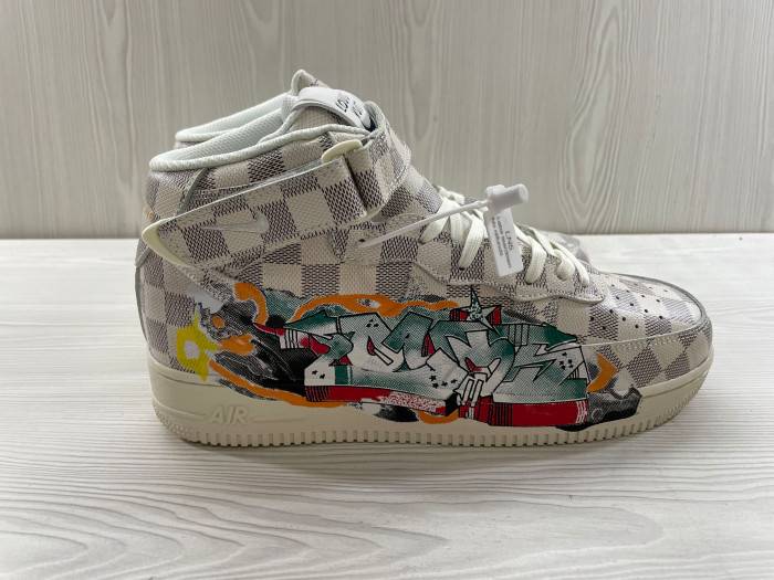 l**is V*t*n nike air force 1 mid by virgil abloh graffiti23511