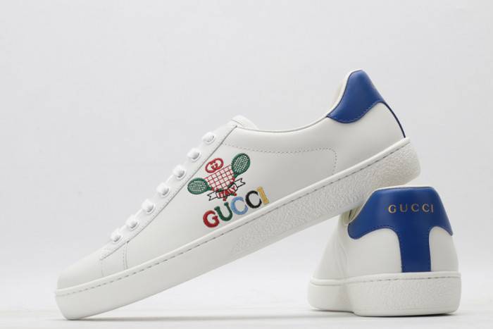 GUCC Ace Embroidered Low-Top Sneaker 603696 AY070 9096