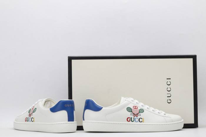GUCC Ace Embroidered Low-Top Sneaker 603696 AY070 9096