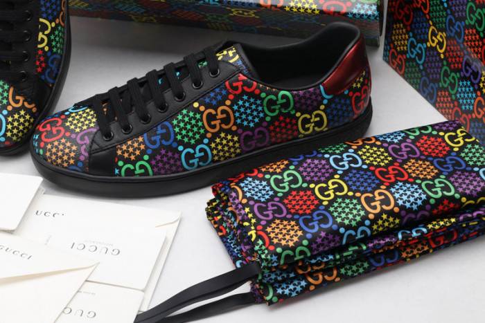GUCC Ace Embroidered Low-Top Sneaker 610085 H2020 1110