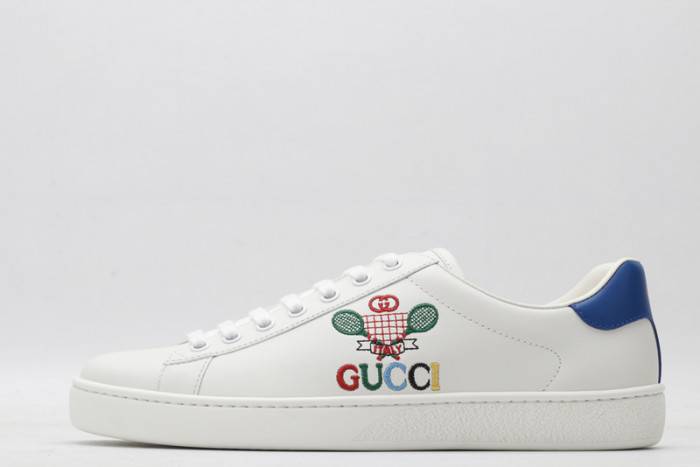 GUCC Ace Embroidered Low-Top Sneaker 603696 AY070 9096