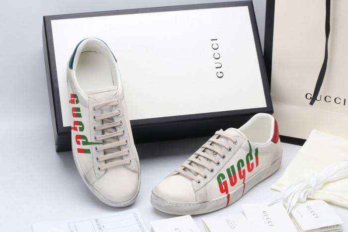 GUCC Ace Embroidered Low-Top Sneaker 576137 A38V0 9090