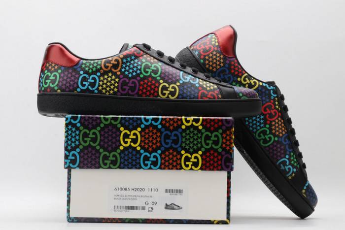 GUCC Ace Embroidered Low-Top Sneaker 610085 H2020 1110