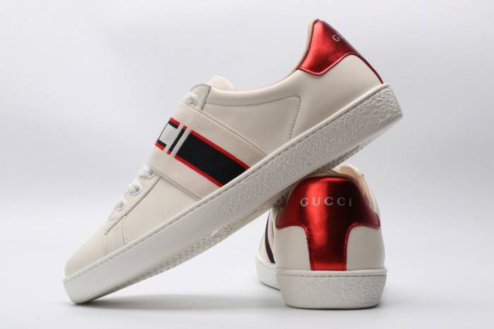 GUCC Ace Embroidered Low-Top Sneaker