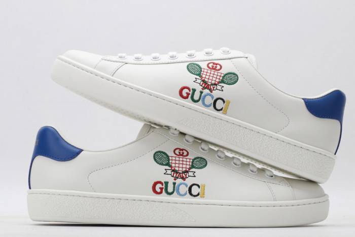 GUCC Ace Embroidered Low-Top Sneaker 603696 AY070 9096