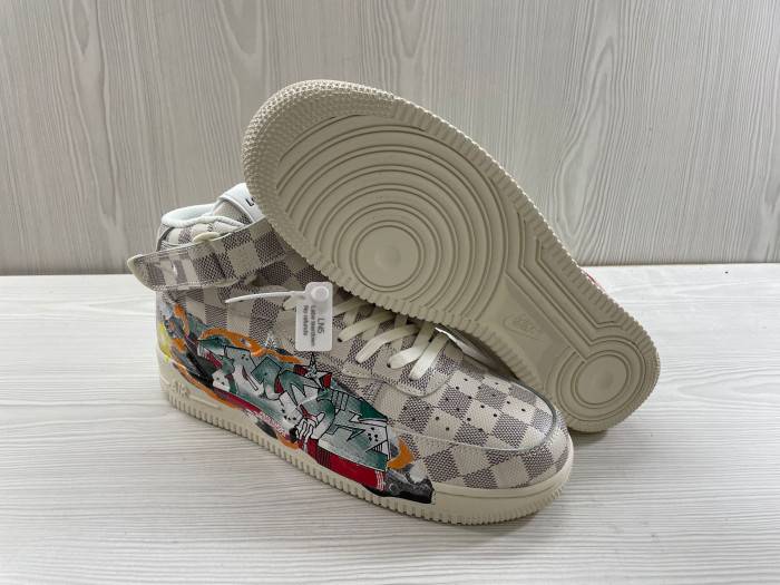 l**is V*t*n nike air force 1 mid by virgil abloh graffiti23511