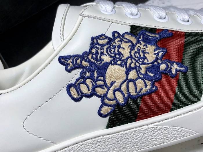 GUCC Ace Embroidered Low-Top Sneaker