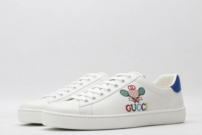 GUCC Ace Embroidered Low-Top Sneaker 603696 AY070 9096