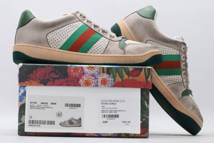 GUCC ACE EMBROIDERED LOW-TOP SNEAKER