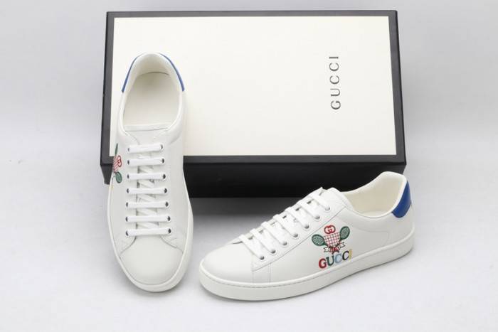 GUCC Ace Embroidered Low-Top Sneaker 603696 AY070 9096
