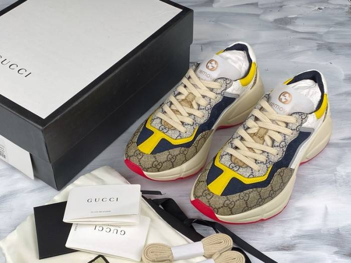 GUCC Rhyton Vintage Trainer Sneaker 619891 99WF0 4370