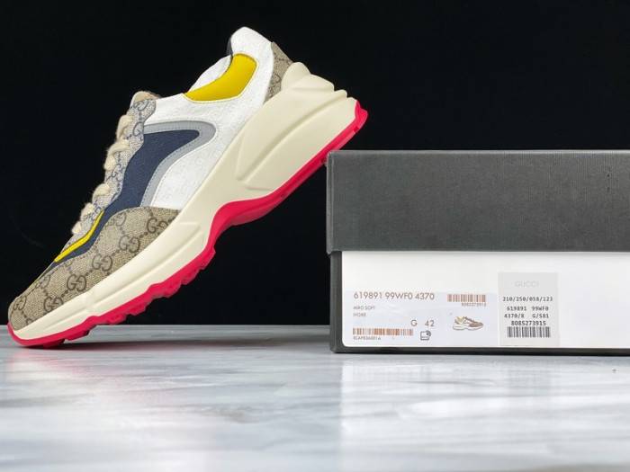 GUCC Rhyton Vintage Trainer Sneaker 619891 99WF0 4370