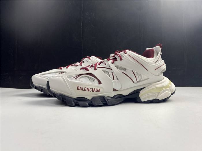 BLCG Track Trainer White And Burgundy 542436-W3AC1-2050