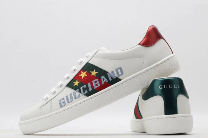 GUCC Ace Embroidered Low-Top Sneaker 603693 0FI10 9069