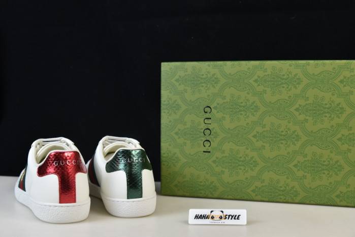 GUCC Ace Embroidered Low-Top Sneaker