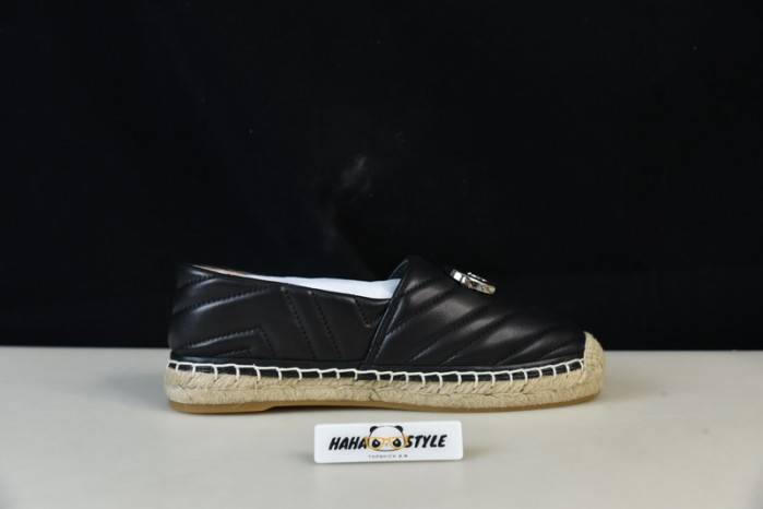 GU*CCI Women’s Pilar GG Matelassé Espadrille Flats
