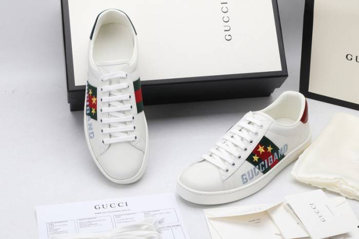 GUCC Ace Embroidered Low-Top Sneaker 603693 0FI10 9069