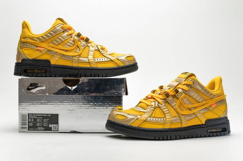Nike Air Rubber Dunk Off-White University Gold