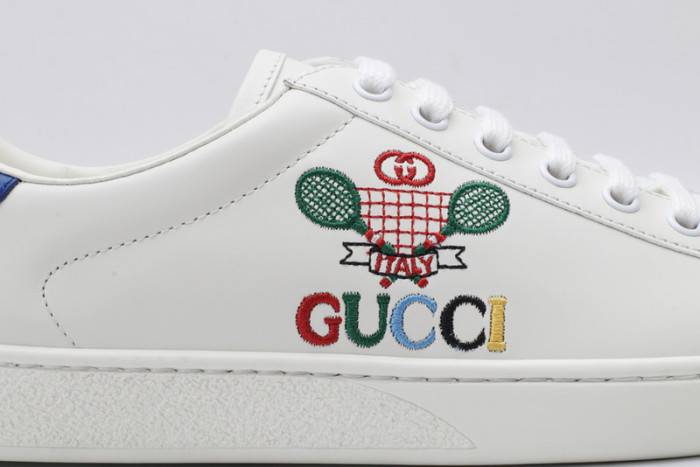 GUCC Ace Embroidered Low-Top Sneaker 603696 AY070 9096
