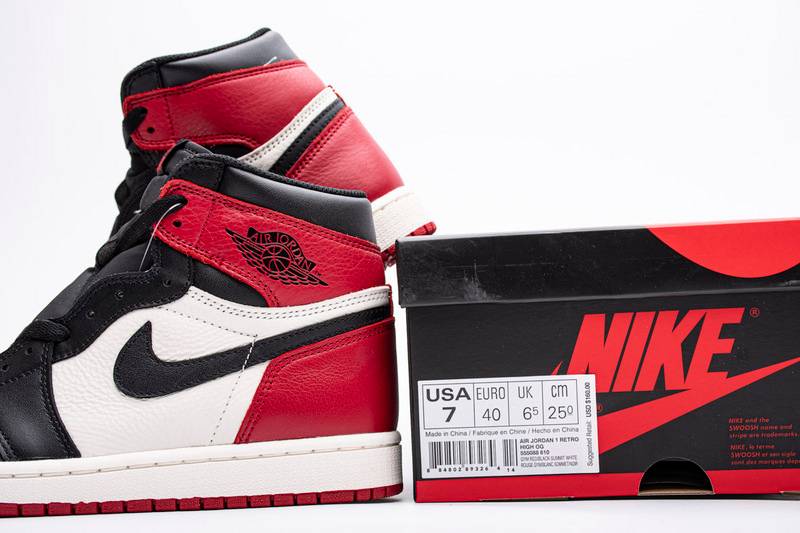 Air Jordan 1 High  Bred Toe