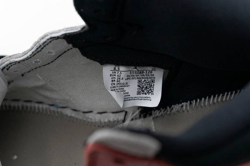 Air Jordan 1 High Smoke Grey Red