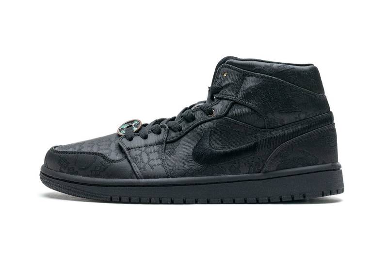 Air Jordan 1 Mid Edison Chen Fearless Black