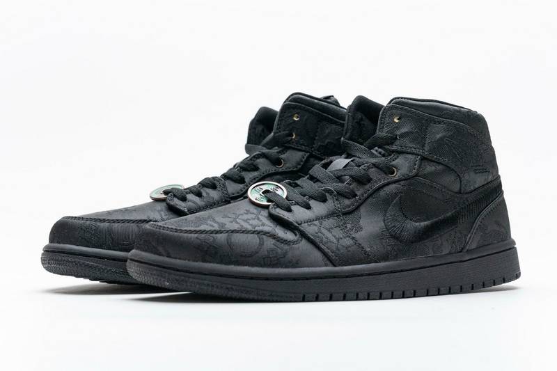 Air Jordan 1 Mid Edison Chen Fearless Black