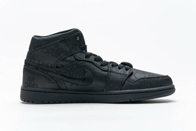 Air Jordan 1 Mid Edison Chen Fearless Black