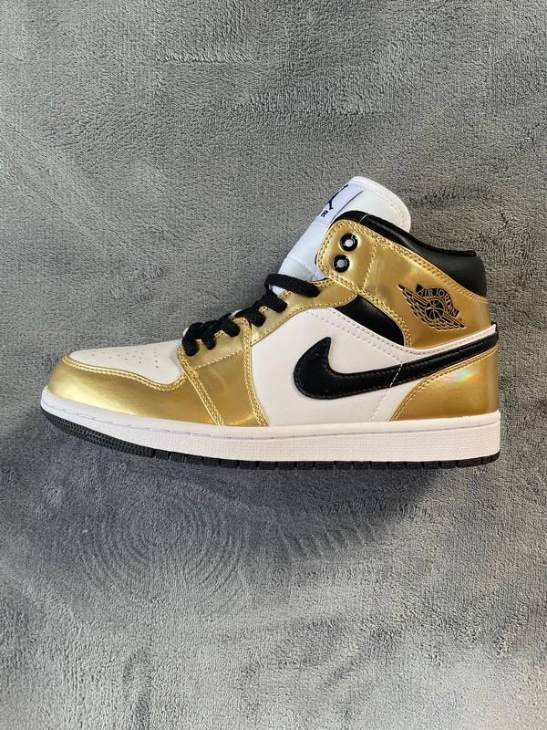 Air Jordan 1 Mid SE Metallic Gold