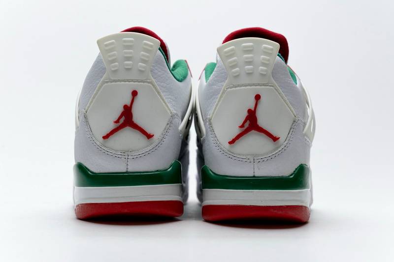 Air Jordan 4 Retro White Green Red