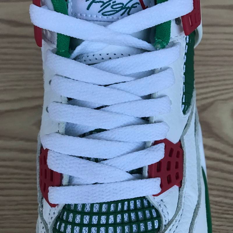 Air Jordan 4 Retro White Green Red