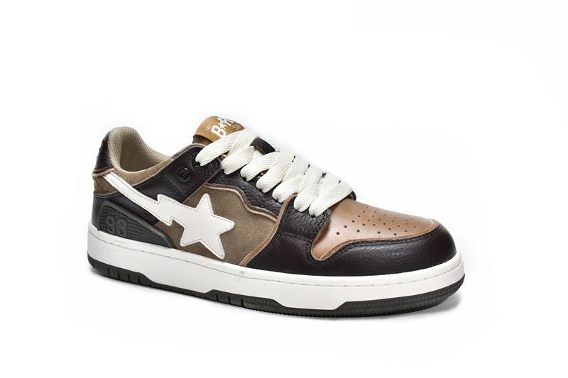 A Bathing Ape Bape SK8 Sta Brown Ivory