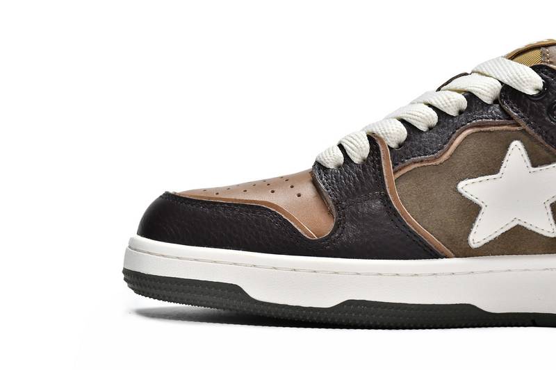 A Bathing Ape Bape SK8 Sta Brown Ivory