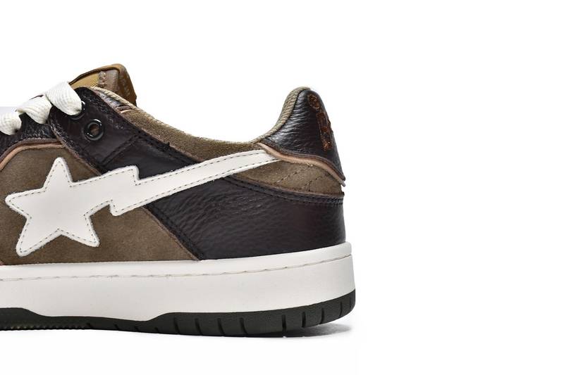 A Bathing Ape Bape SK8 Sta Brown Ivory