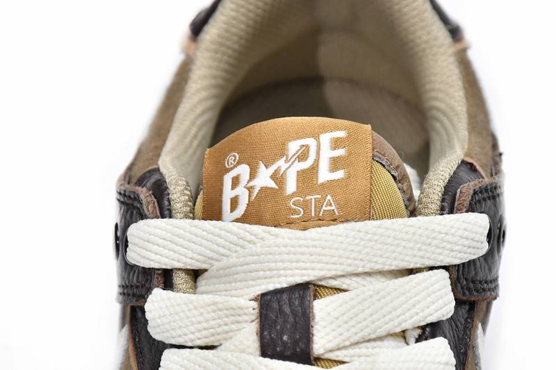 A Bathing Ape Bape SK8 Sta Brown Ivory