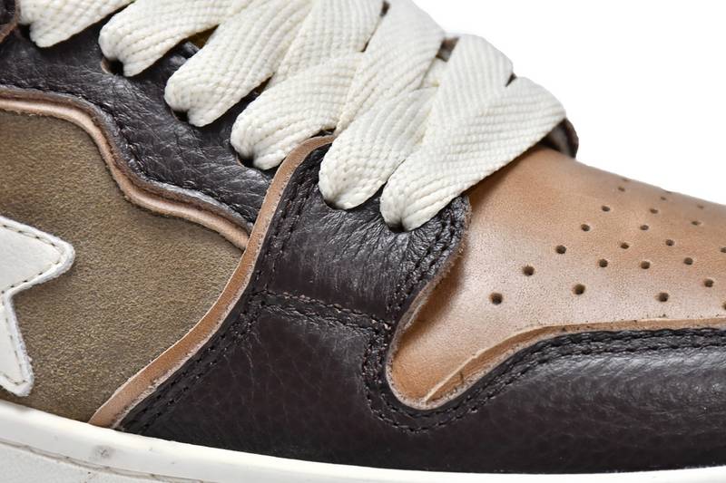 A Bathing Ape Bape SK8 Sta Brown Ivory