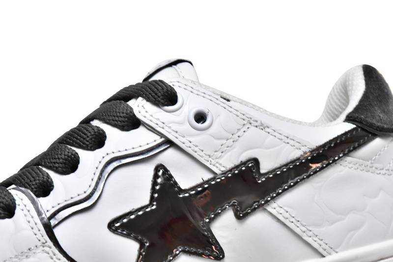 A Bathing Ape Bape SK8 Sta White Silver