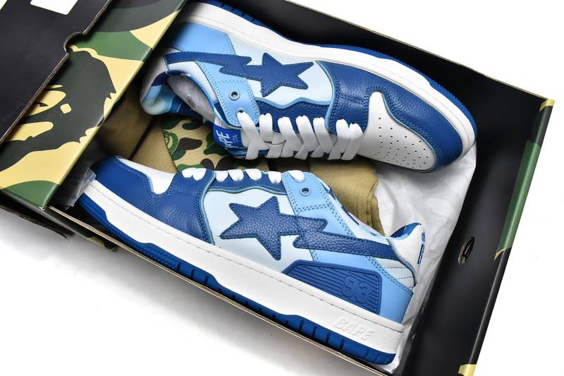 A Bathing Ape Bape Sta Low Blue 1G70-109-0026