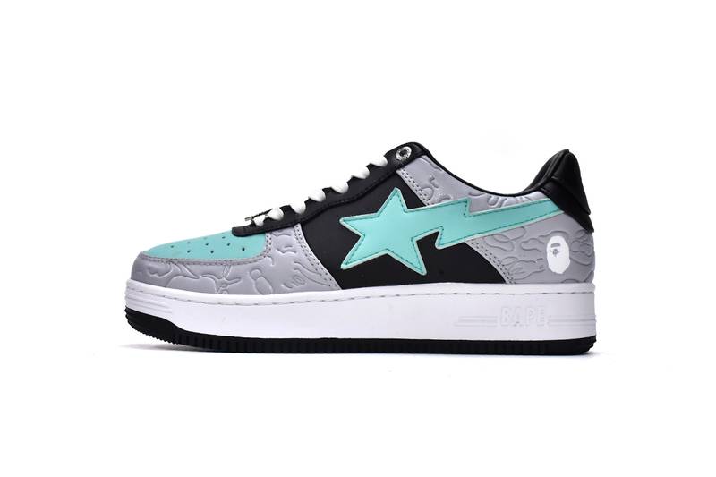 A Bathing Ape Bape Sta Low Grey Black
