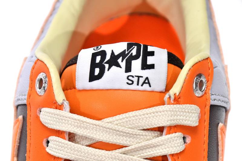 A Bathing Ape Bape Sta Low Grey Orange