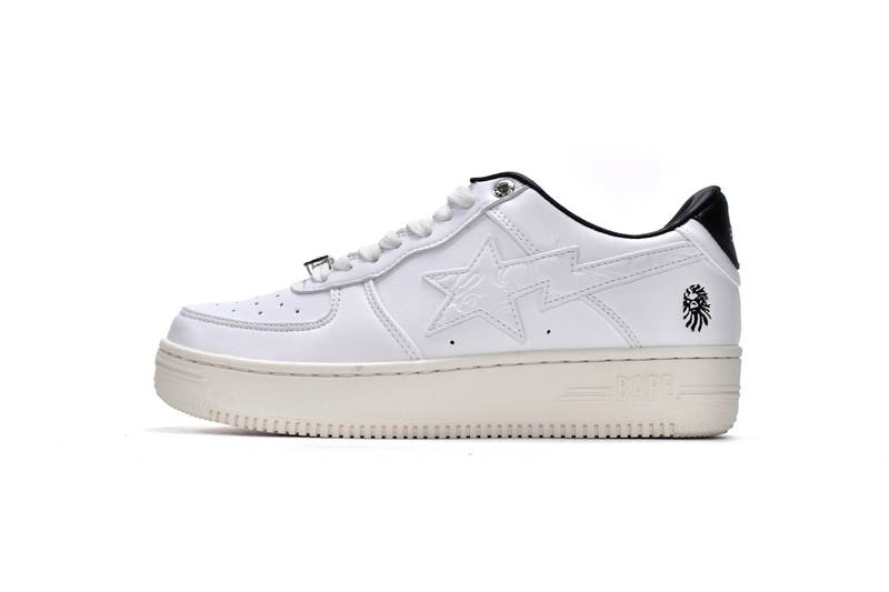 A Bathing Ape Bape Sta Low White Black