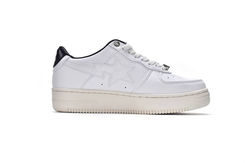 A Bathing Ape Bape Sta Low White Black