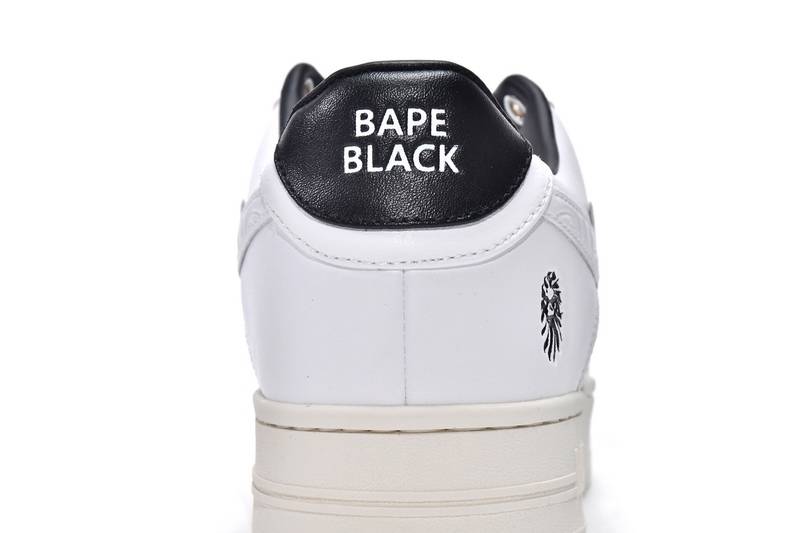 A Bathing Ape Bape Sta Low White Black