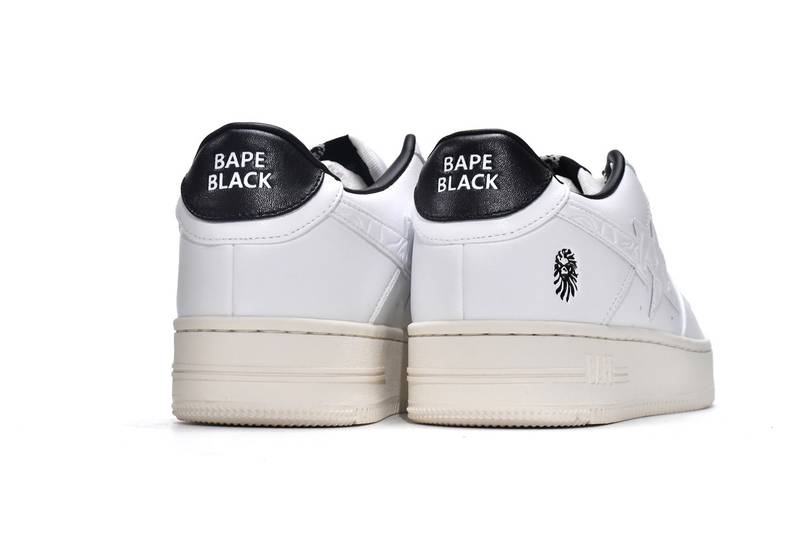 A Bathing Ape Bape Sta Low White Black