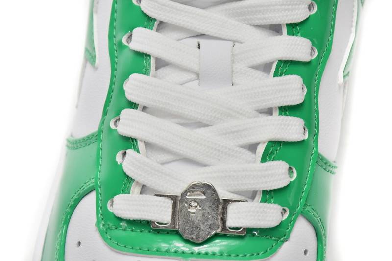 A Bathing Ape Bape Sta Low White Green