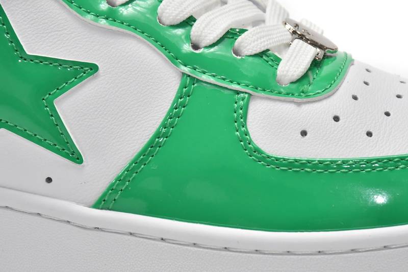 A Bathing Ape Bape Sta Low White Green