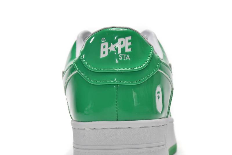 A Bathing Ape Bape Sta Low White Green